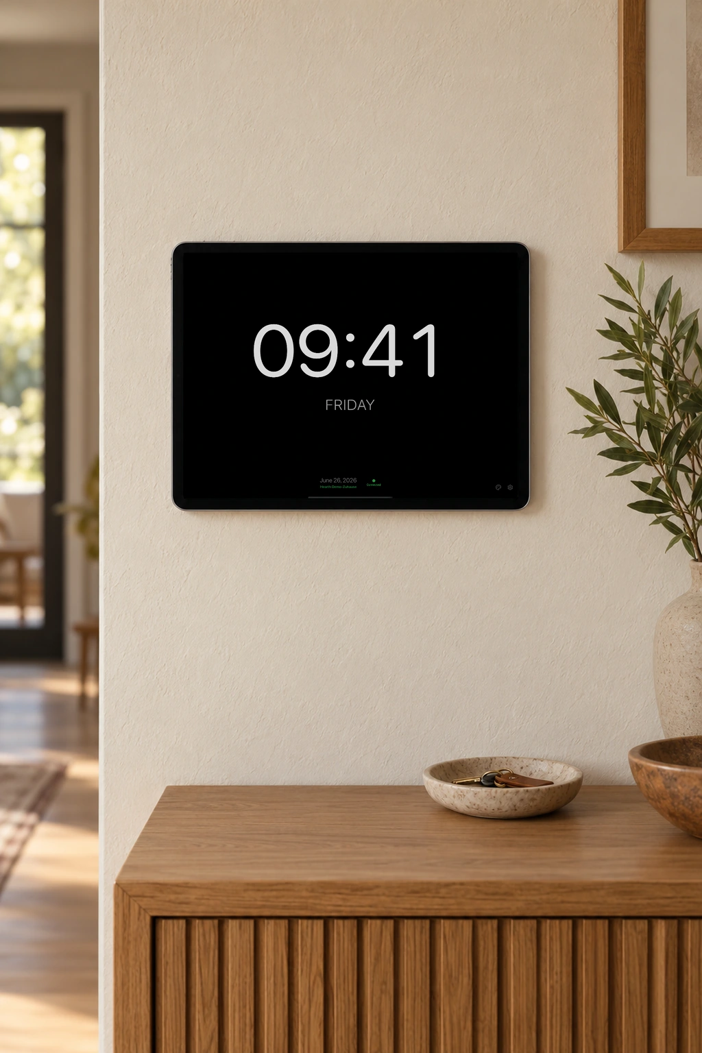 Hearth-Bildschirmschoner auf dem iPad